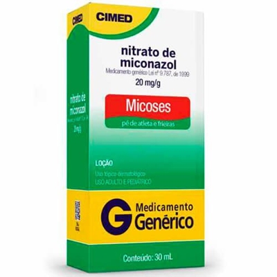 Nitrato de Miconazol 20mg/g Loção 30mL Cimed Genérico