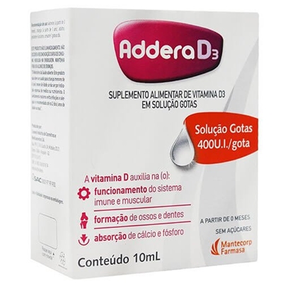 Addera D3 400Ui Gotas 10ml