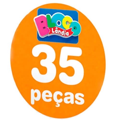 Blocos De Montar Infantil 60 Peças Blocolândia Dismat Mk404 - R$ 72,9