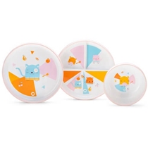 Kit 3 Pratinhos Multikids Nhac Nhac! Pet Buddies BB1110