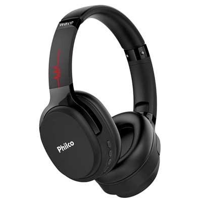 Headphone Philco PFO01BTP Bivolt, Cor Preto