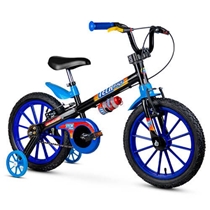 Bicicleta Nathor Tech Boys Aro 16 Preto/Azul