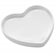 Petisqueira De Porcelana 22,5cm Ricaelle Heart PCLN-094 Branca