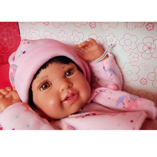 Boneca Anny Doll Baby Reborn Menina - 2441 - Cotiplás - Real Brinquedos