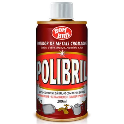 Polidor Metais E Cromados Polibril 200ml