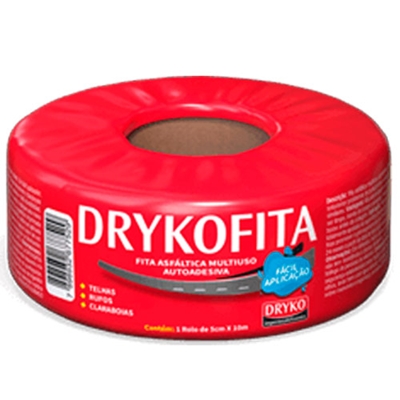 Fita Asfáltica Dryko 5cm X 10m Aluminizada (MP)