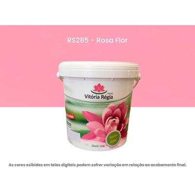 Tinta Acrílica Vitória Régia Econômica Semibrilho Rosa Flor 3,6 Litros (MP)