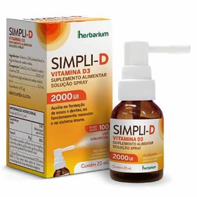 Simpli-D 2.000UI Vitamina D3 Spray 20ml
