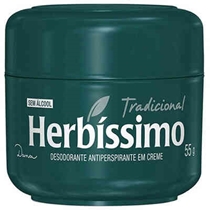 Creme Desodorante Antiperspirante Herbíssimo Tradicional 55g