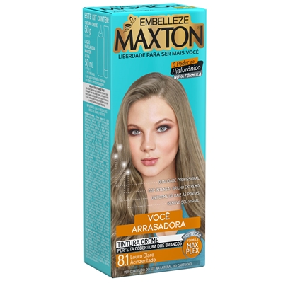 Coloração Maxton Louro Sueco 8.1 Tintura Creme