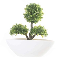 Vaso com Planta Artificial para Ornamentação Latcor BX-46448/Y24-01 Verde e Branco