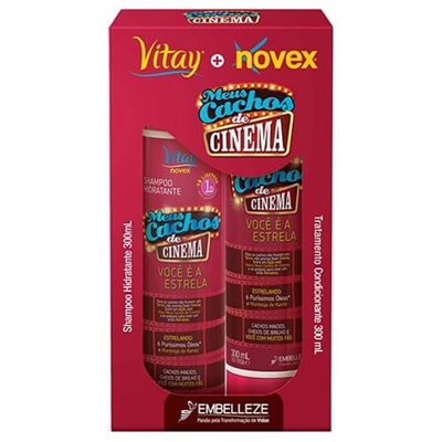 Kit Shampoo + Condicionador Novex Meus Cachos de Cinema 300ml