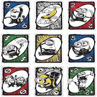 Jogo de Cartas Minions 2 4 Jogos em 1