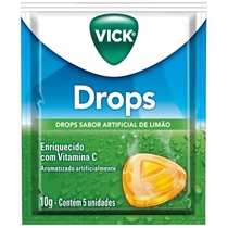 Vick Drops Pastilhas Sabor Limão 5 Unidades