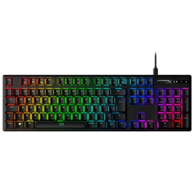 Teclado Mecânico Gamer HyperX Alloy Origins RGB Switch HX Preto HX-KB6RDX-BR