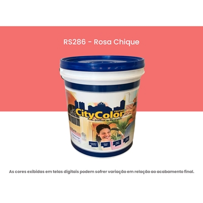 Tinta Acrílica Citycolor Premium Semibrilho Rosa Chique 18 Litros 063RS286 (MP)