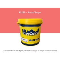 Tinta Acrílica Citycolor Econômica Fosco Rosa Chique 3,6 Litros 064RS286 (MP)