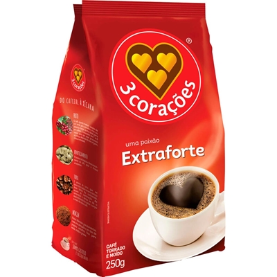 Café 3 Corações Extraforte 250G