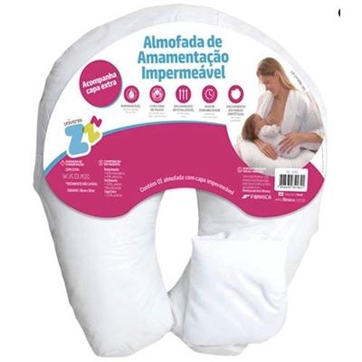 Almofada De Amamentação Fibrasca Impermeável Branca Z4184