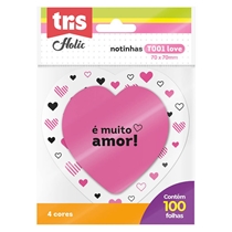 Notas Autoadesivas Tris Holic Pop Love T001 Com 100 Folhas 70x70mm - 687513