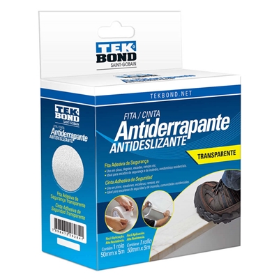 Fita Antiderrapante Tekbond 50mm x 5m Preta (MP)