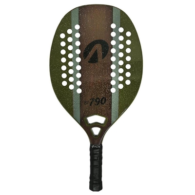 Raquete Beach Tennis Acte BT 790 Verde e Madeira