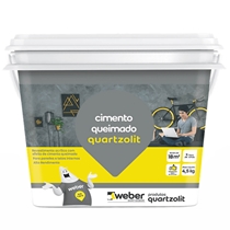 Revestimento Quartzolit Acrílico Cimento Queimado Cinza Escuro 4,5kg (MP)