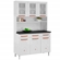 Kit Cozinha Telasul Mirage New 06 Portas 03 Gavetas Com Tampo Branco 21001