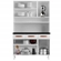 Kit Cozinha Telasul Mirage New 06 Portas 03 Gavetas Com Tampo Branco 21001