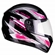 Capacete Fly Young Trace Preto E Rosa Tamanho 54