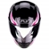 Capacete Fly Young Trace Preto E Rosa Tamanho 54