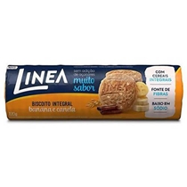 Biscoito Integral Banana e Canela Linea 120g