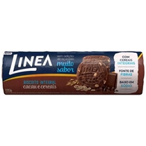 Biscoito Integral Cacau e Cereais Linea 120g