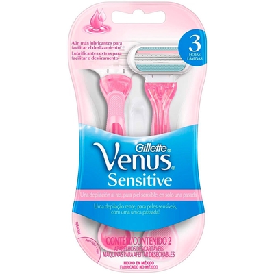 Aparelho de Depilar Gillette Venus Sensitive 2 Unidades