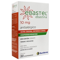 Ebastel 10mg 30 Comprimidos Revestidos