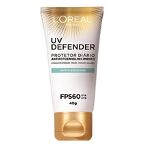 Protetor Solar Facial L'Oréal UV Defender FPS 60 Antioleosidade 40g