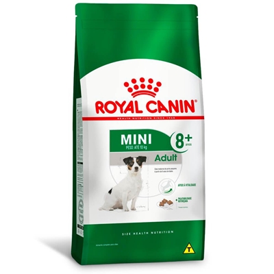 Ração Royal Canin Para Cães Adultos 8+ Da Raça Mini 2,5kg (MP)