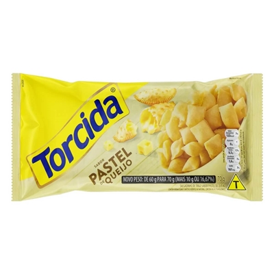 Salgadinho Torcida Petisco Pastel De Queijo 70g