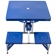 Mesa Dobrável Latcor Para Picnic Com 4 Assentos Vira Maleta Azul - TACJF-6601A