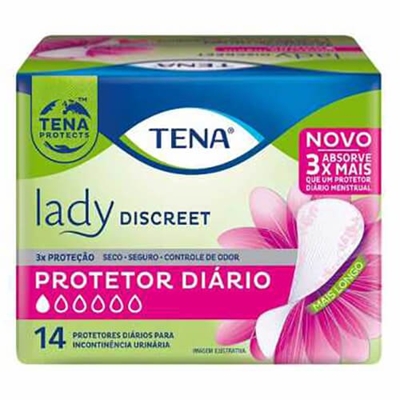 Absorvente Tena Proteção Diária Discreet 14 Unidades