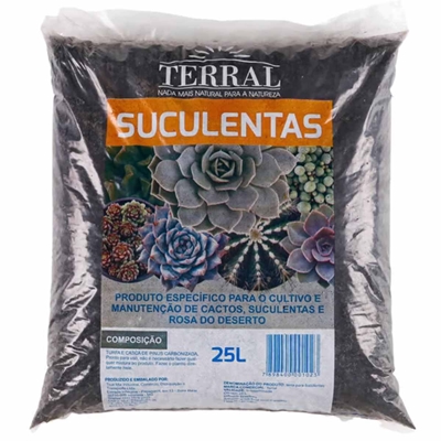 Substrato Terral Composto Suculentas 25 Litros (MP)