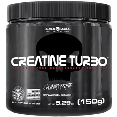 Creatine Turbo 150g Black Skull Caveira Preta