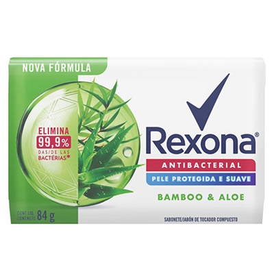 Sabonete Rexona Antibacterial Bambo & Aloe 84G