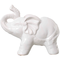 Adorno Decorativo Latcor Elefante Branco - DW81012