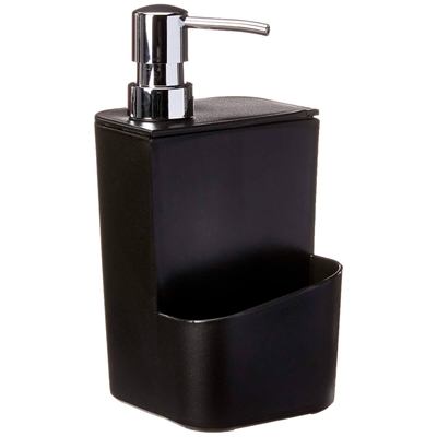 Dispenser Para Detergente Martiplast E Esponja Trium 650ml Preto - DT 500 PTF