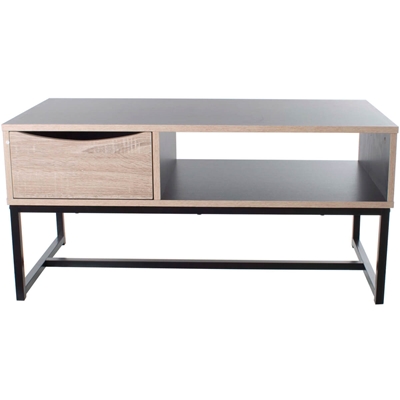 Mesa De Centro Latcor Coffee Table Preta TAT HULA002