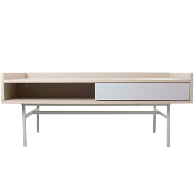 Mesa De Centro Latcor Table Coffee Creme E Branco WEID003