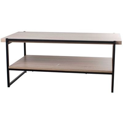 Mesa De Centro Latcor Coffee Table Preto E Marrom TAT NOH003