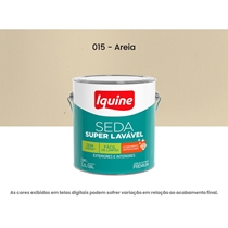 Tinta Acrílica Iquine Premium Acetinado 3,2 Litros Seda Super Lavável 015 Areia (MP)