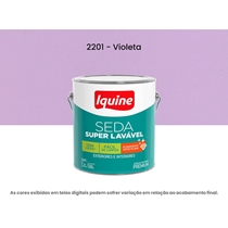 Tinta Acrílica Iquine Premium Acetinado 3,2 Litros Seda Super Lavável 2201 Violeta (MP)